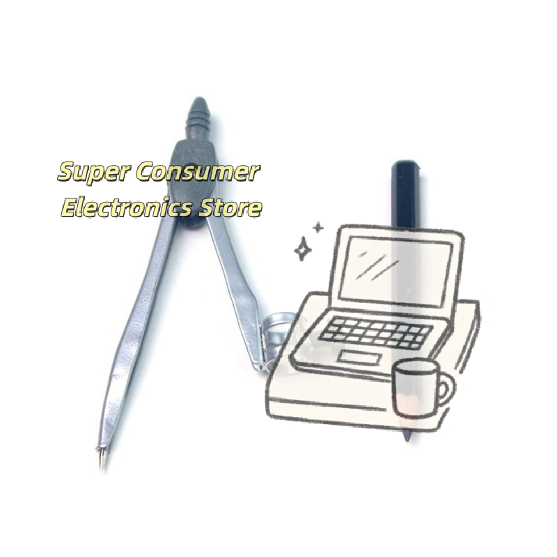 Math Geometry Set With Compass - Ensemble de compas à mécanisme de