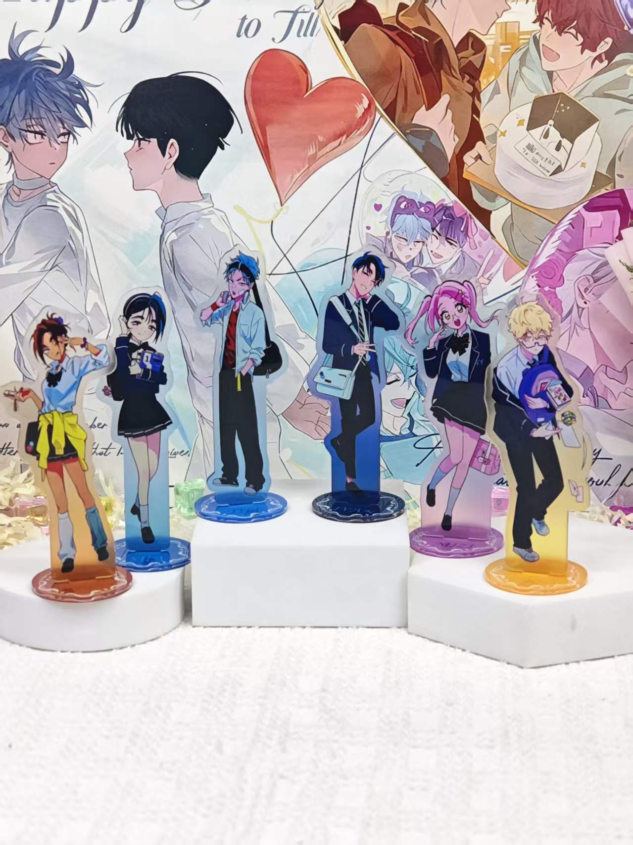 Desk Accessories - Ensemble de supports en acrylique Alien