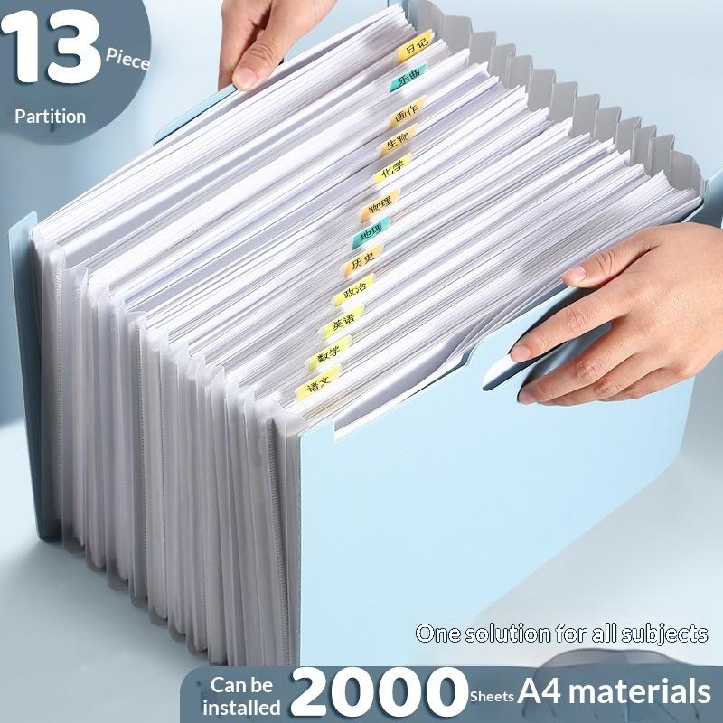 Expandable Accordion File Folder 13 Pockets - Dossier de classement extensible à 13