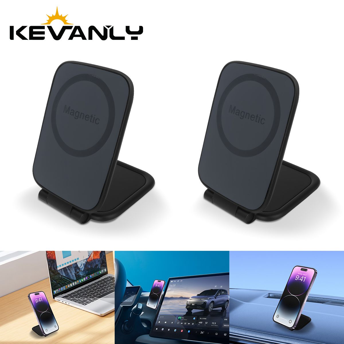 Desk Accessories - Support de téléphone portable magnétique universel