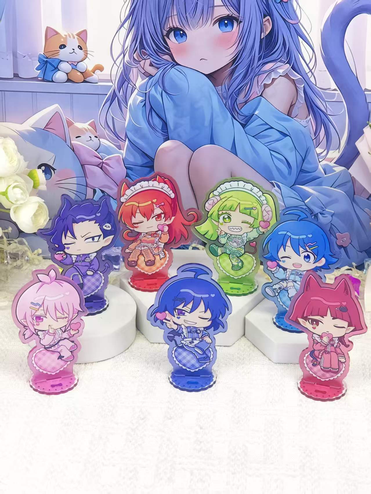Desk Accessories - Ensemble de figurines en acrylique Iruma-kun,
