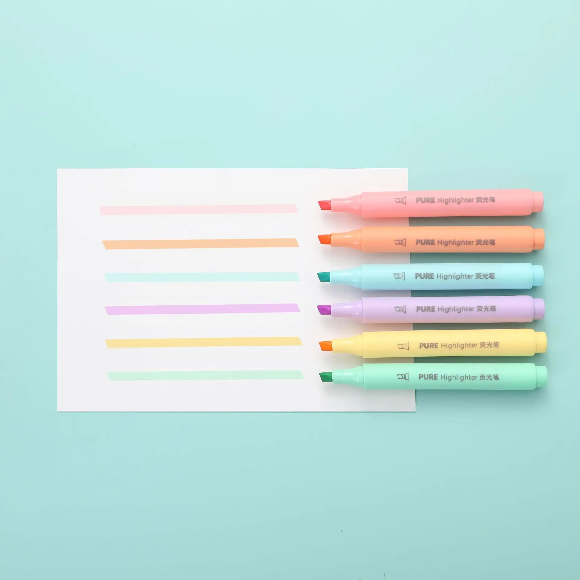 6 stylos surligneurs macaron d - Pastel Highlighter Set Double Ended avis et prix