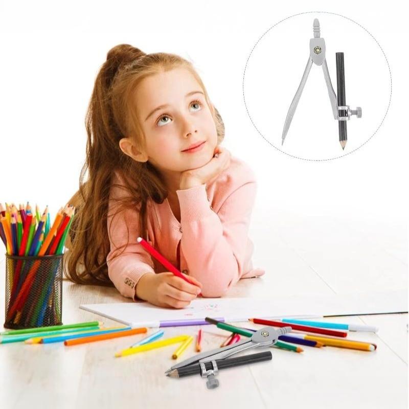 Ensemble de compas à mécanisme - Math Geometry Set With Compass avis et prix
