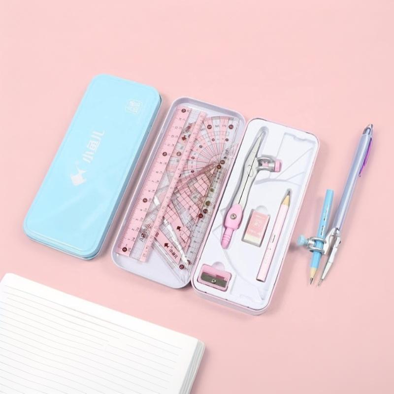 Ensemble de 8 pièces de matéri - Math Geometry Set With Compass avis et prix