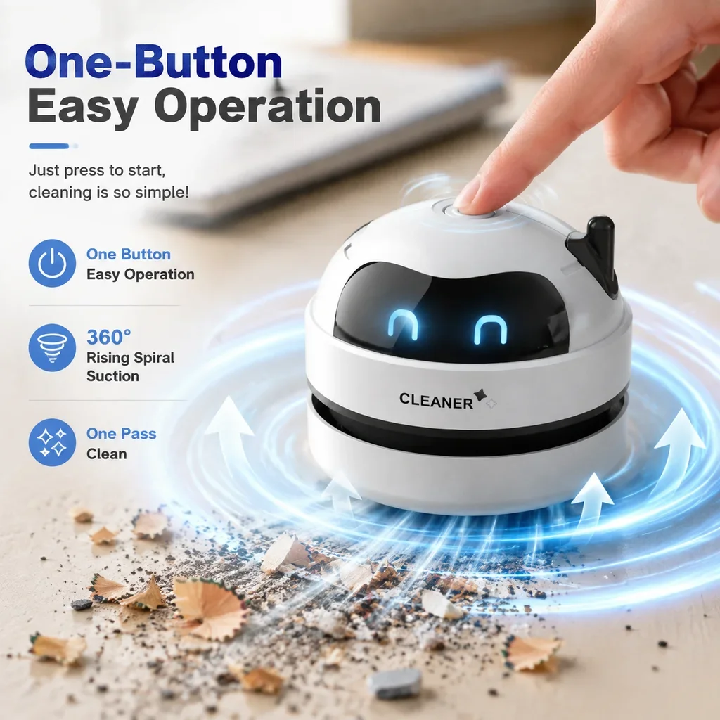 Aspirateur de bureau miniature - Mini Desktop Vacuum Cleaner For Eraser Dust avis et prix